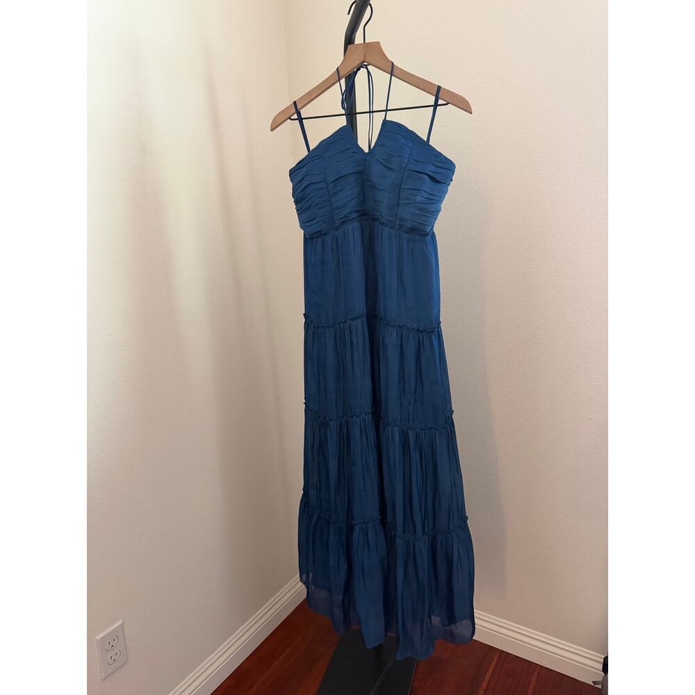 $172 New O.P.T east navy blue midi dress sz M - Picture 5 of 10